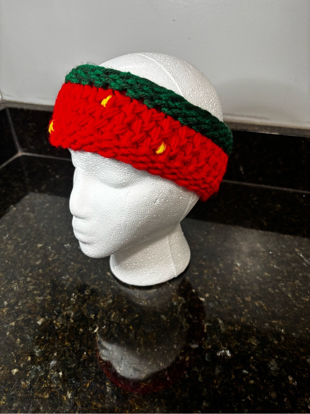 NWOT Strawberry Themed Knit Headband